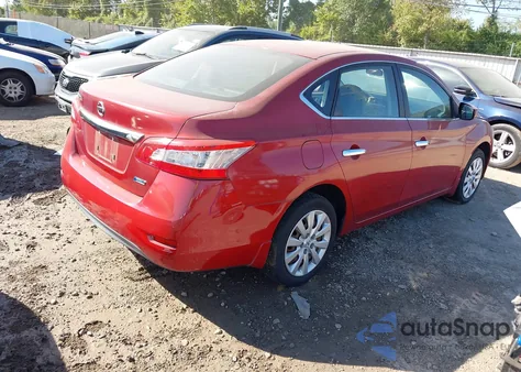 2014 Nissan Sentra S from USA, damaged, VIN 3N1AB7APXEY277192